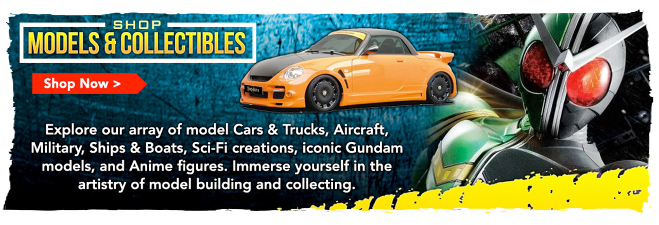 Unlock Your Imagination with Our Vast Collection of Model Kits and Collectibles