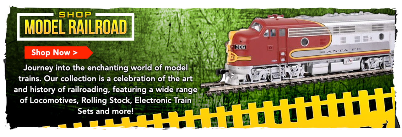Chart a Journey Through Time and Scale with Our Model Trains and Railroad Collection