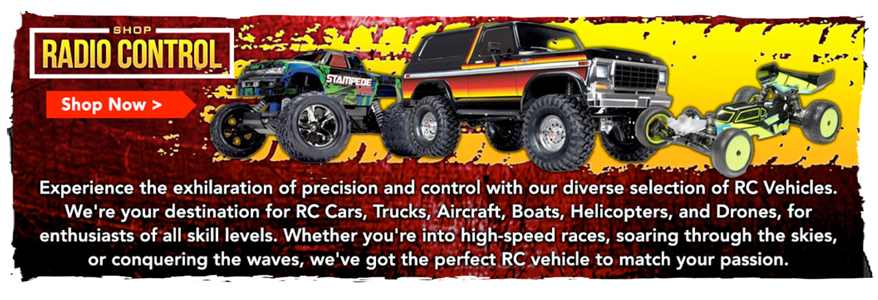 Image of the main header for the RC Vehicles section.