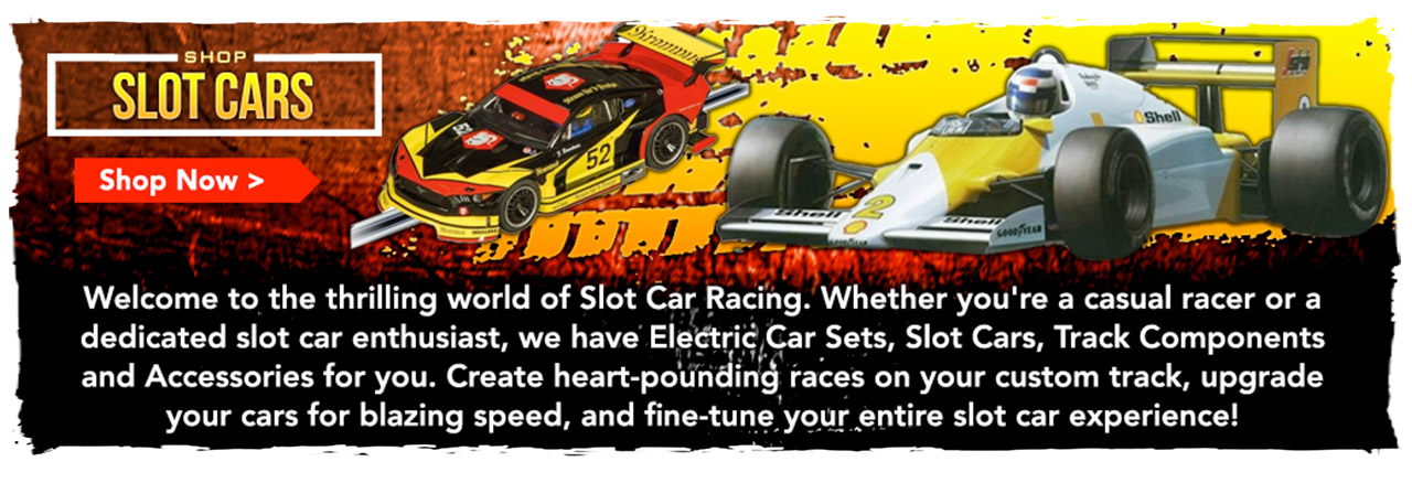 Race to Victory with Our Dynamic Slot Cars and Accessories Collection